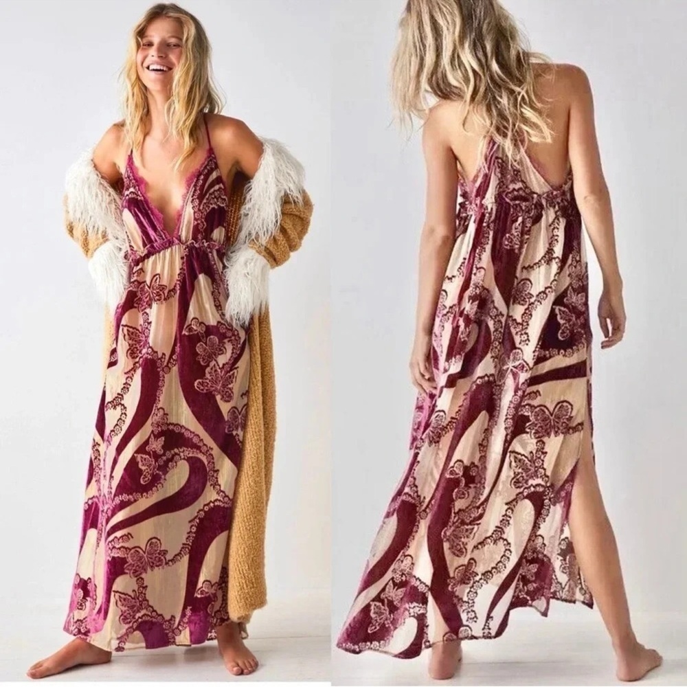Free People Bali Butterfly Slip Dress - Picture 1 of 5